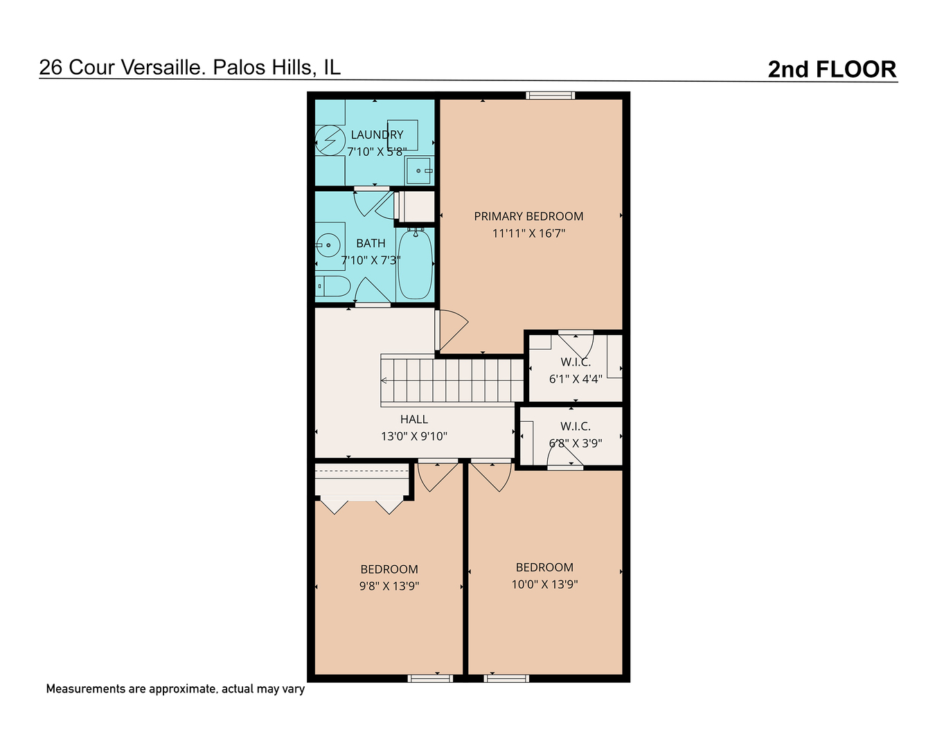 26 Cour Versaille, Unit 26 Palos Hills, IL 60465 - Photo 23 of 24 a picture of a floor plan