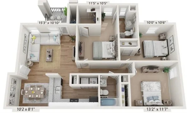 $1,805 | 2350 Windward Lane, Unit 3522, Gainesville, GA 30501