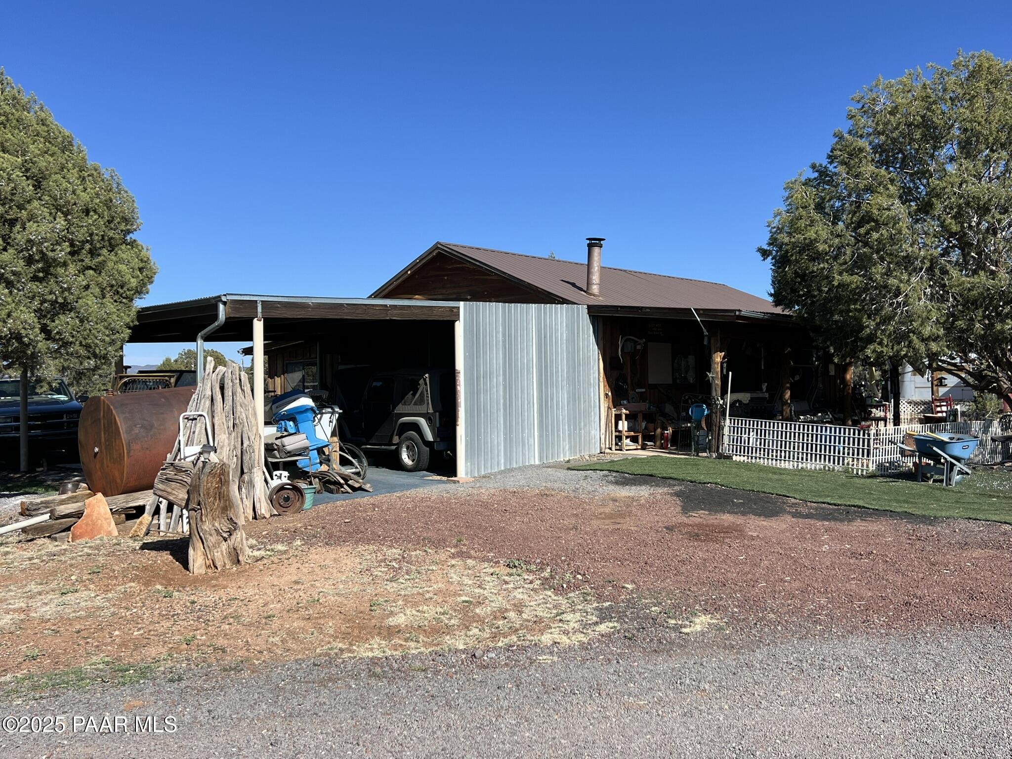 314 Bullock Road Ash Fork, AZ 86320 - Photo 15 of 33 a view of a car park in front of house