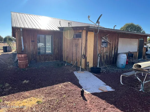 a backyard of a house