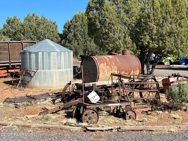 an aerial view of a highlighted house
