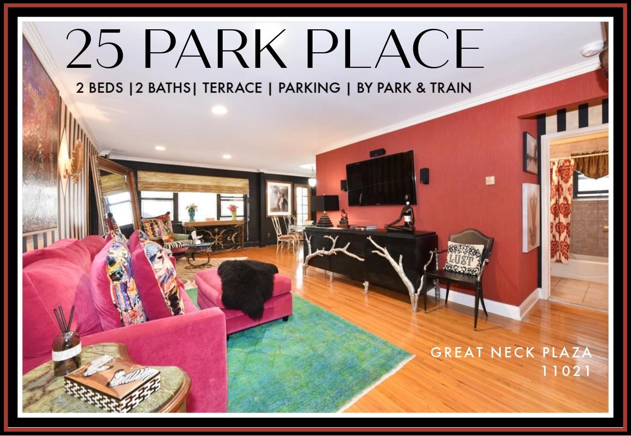 25 Park Place Great Neck, NY 11021 - Photo 1 of 1 a living room with furniture and a flat screen tv