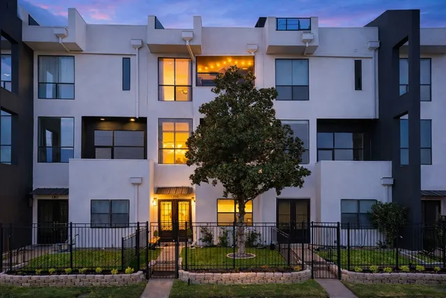 a front view of a multi story residential apartment building