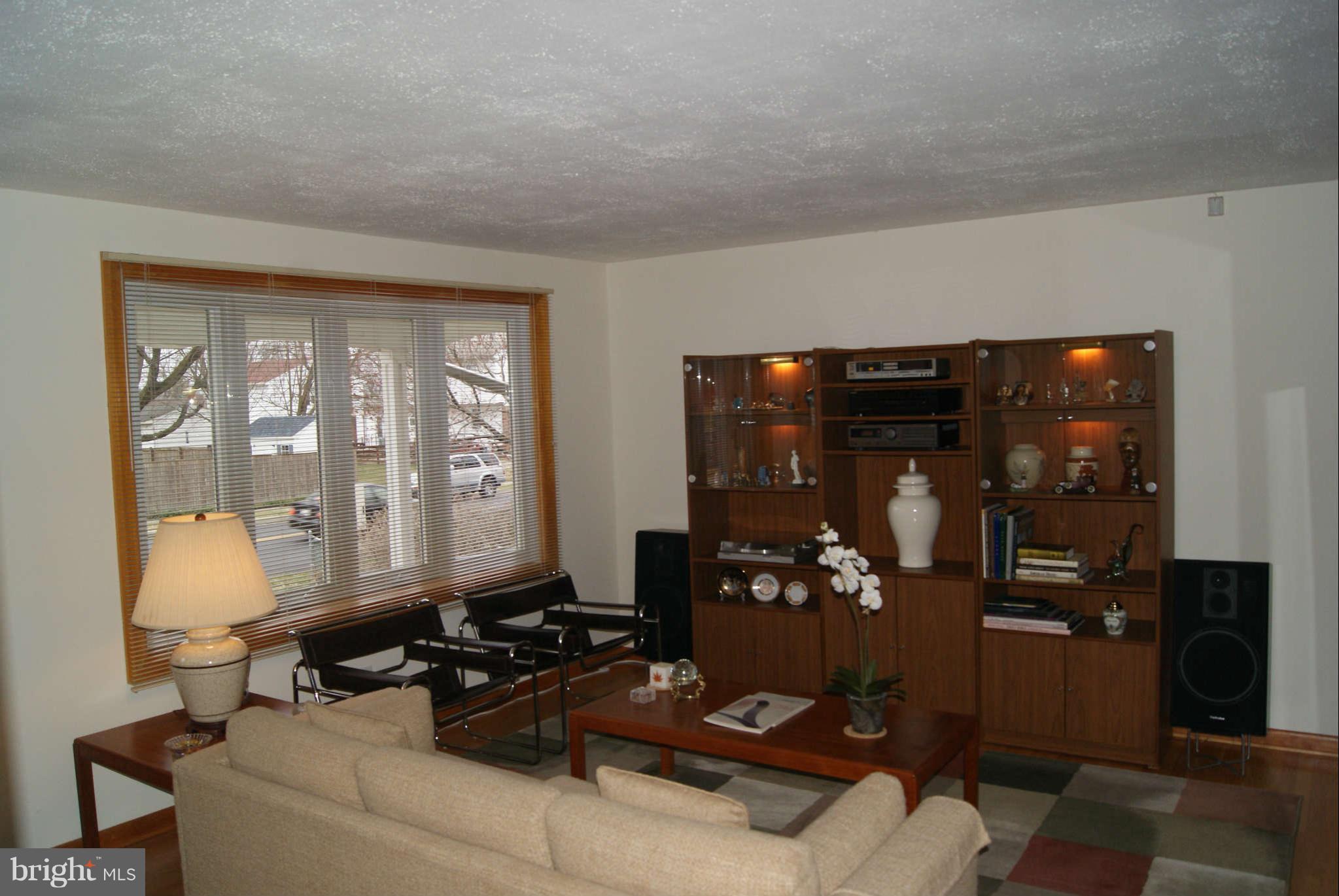 Living Room neutral w/ large window.