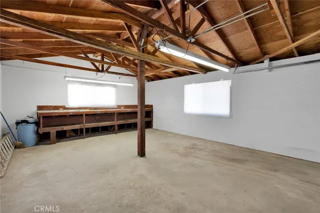 a view of a room with racks