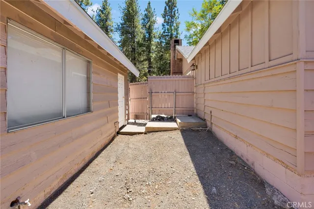 a view of road and trees