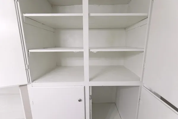 a close view of closet