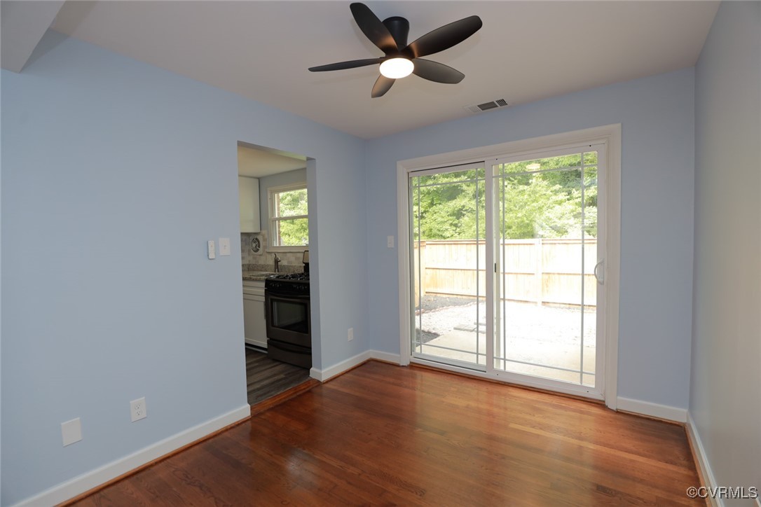 3109 North Parham Road, Unit 40 Henrico, VA 23294 - Photo 15 of 40 a view of empty room with wooden floor and fan