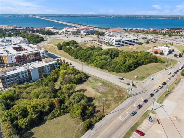 a view of a city with an ocean