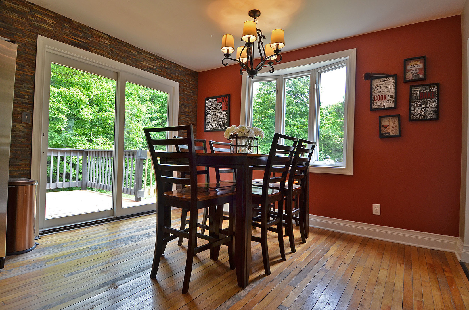 2580 East 1251st Road Ottawa, IL 61350 - Photo 8 of 29 a view of a dining room with furniture window and wooden floor