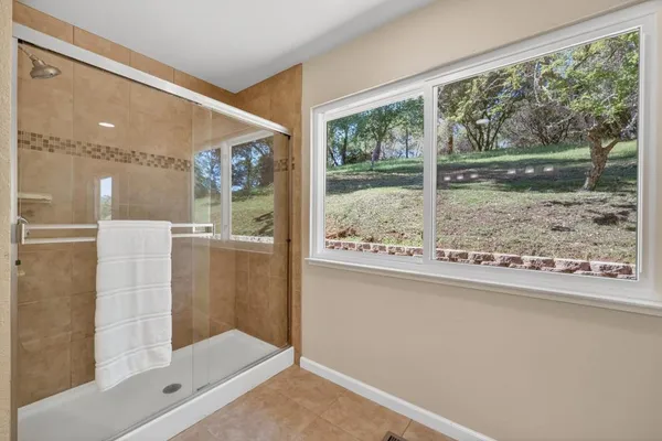 a hallway with washer and dryer