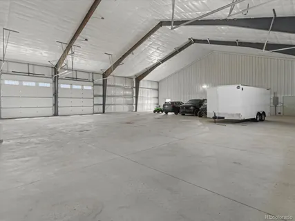 a view of a garage
