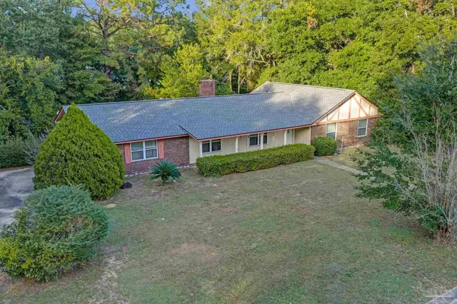 a house that has a tree in it
