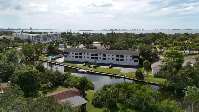 a view of a city with tall buildings