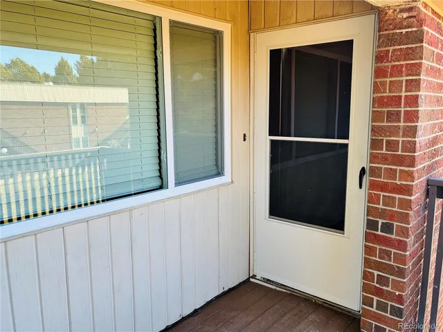 a view of front door