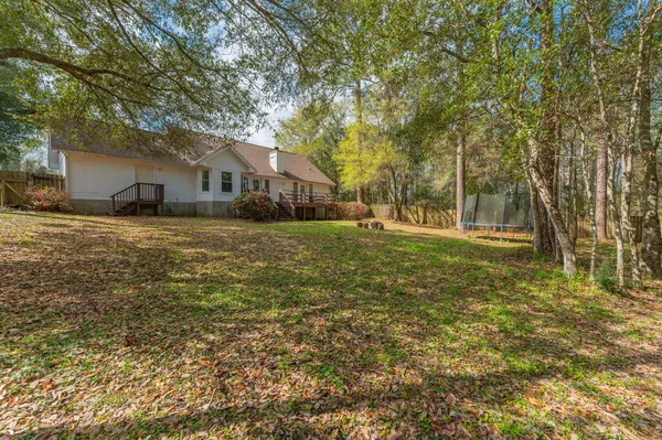 a backyard of a house