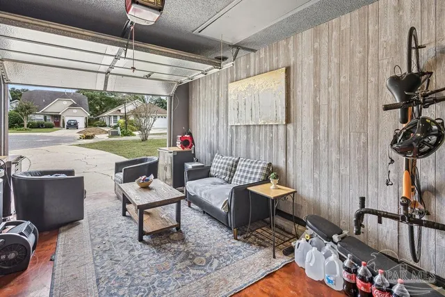 a room with furniture and a window