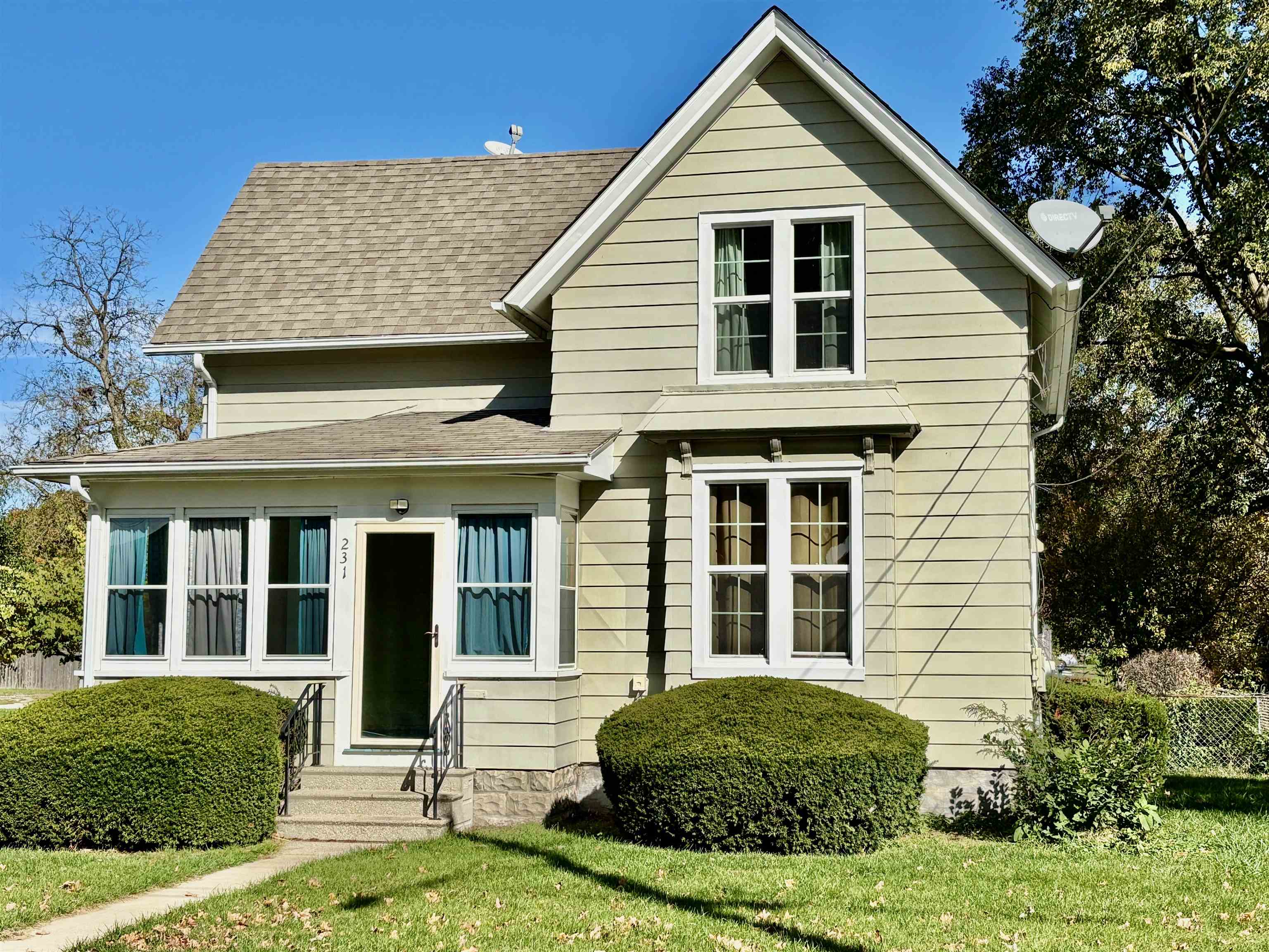 a view of a house with garden