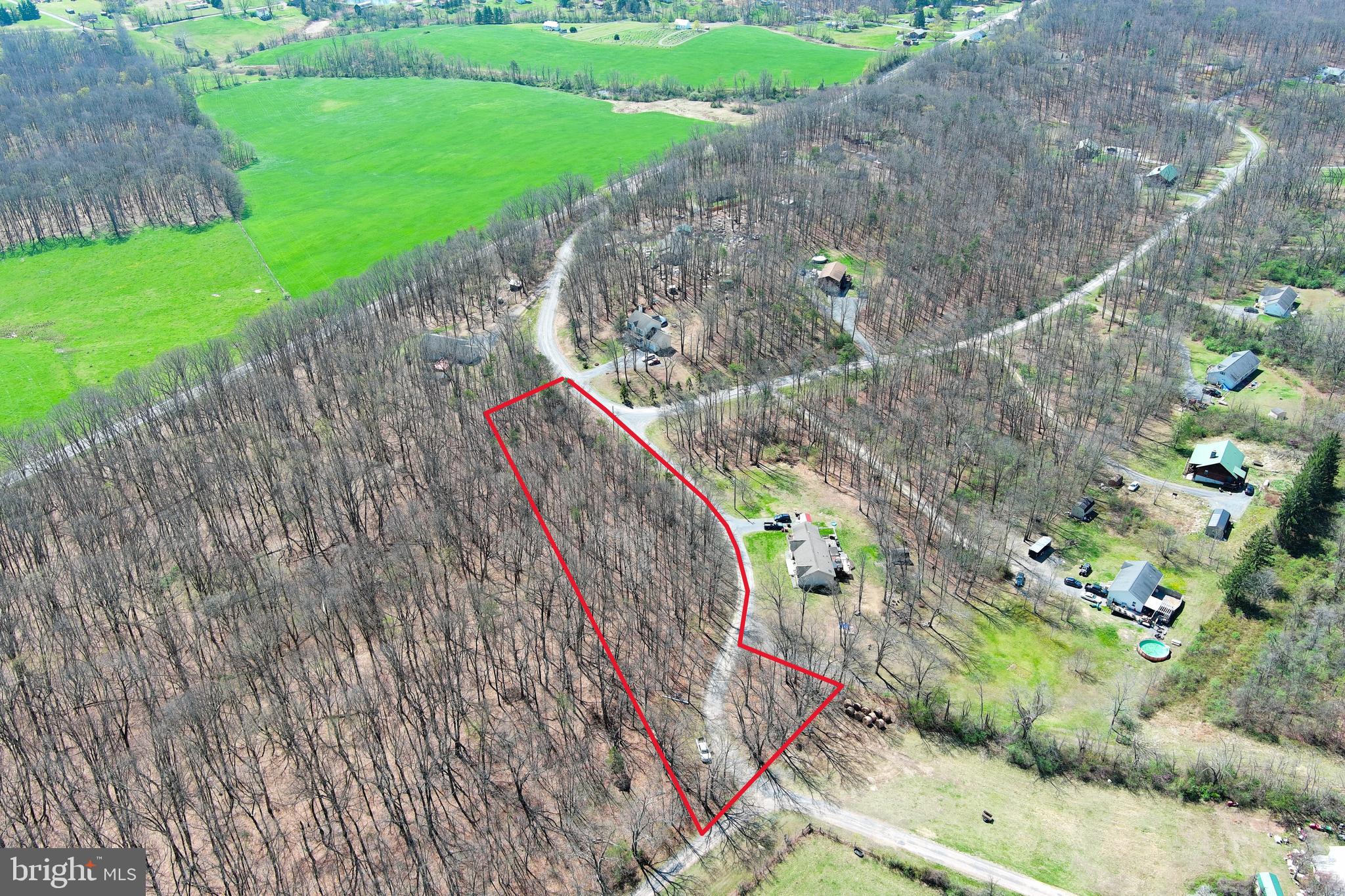 2 Blackthorne Ridge Road Augusta, WV 26704 - Photo 3 of 29 a view of a yard with an empty space