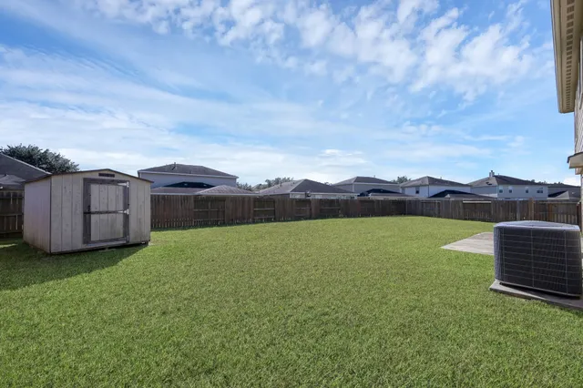 a view of an outdoor space and a yard