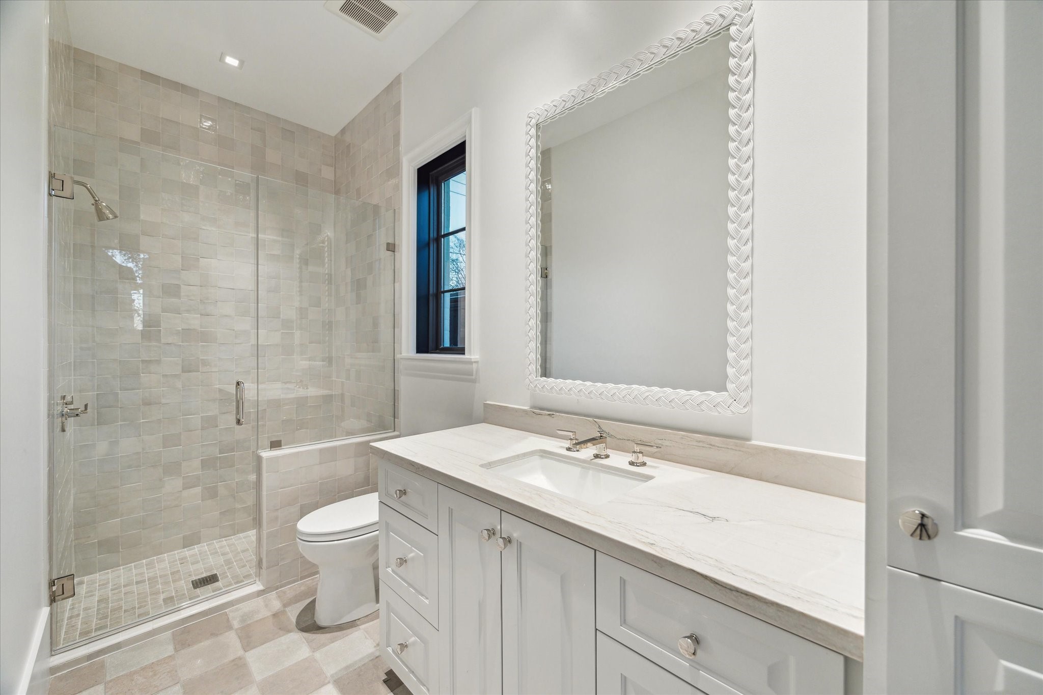 2711 Eastgrove Lane Houston, TX 77027 - Photo 8 of 48 a bathroom with a sink a toilet and shower