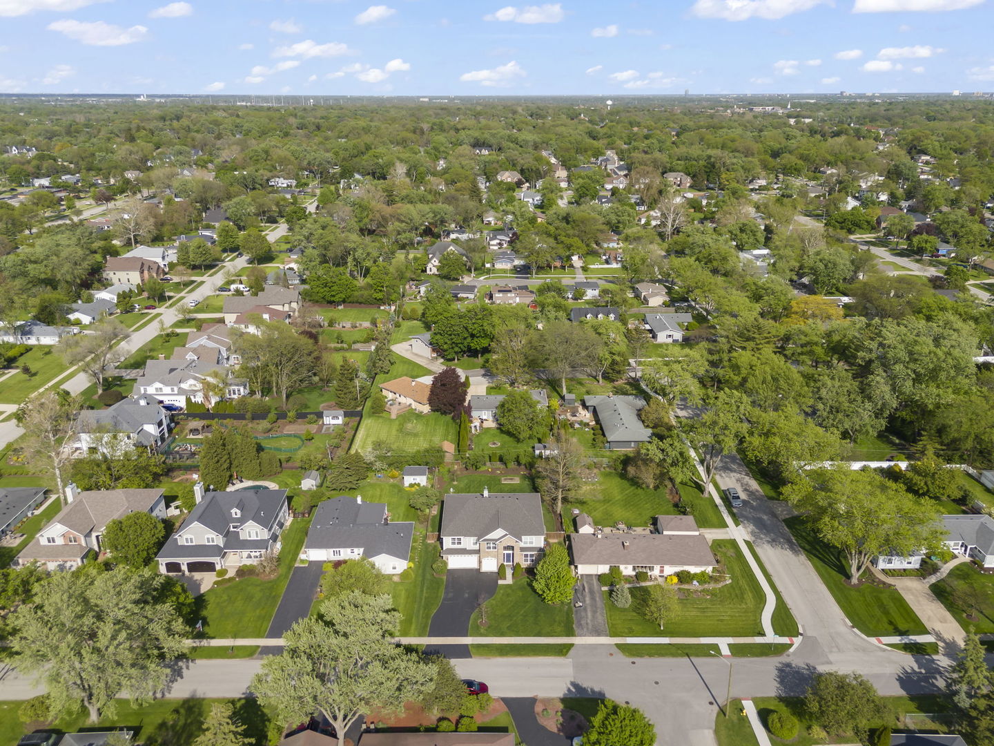 1711 Driving Park Road Wheaton, IL 60187 - Photo 35 of 41 an aerial view of residential houses with outdoor space and trees