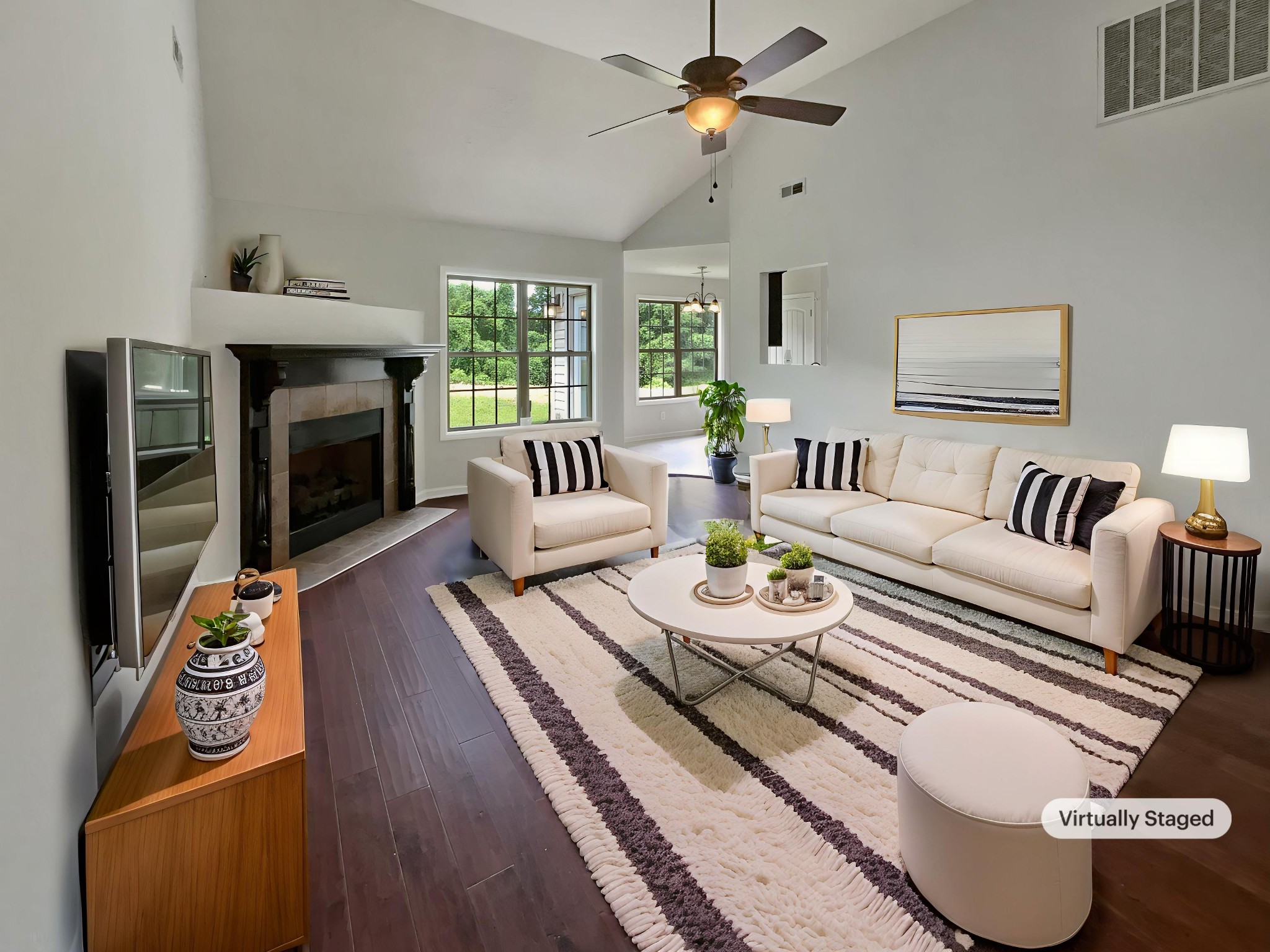 851 Salem Road Clarksville, TN 37040 - Photo 2 of 21 a living room with furniture a fireplace and a window