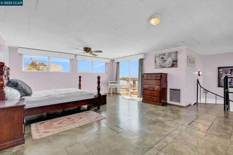 a room with a table and chair