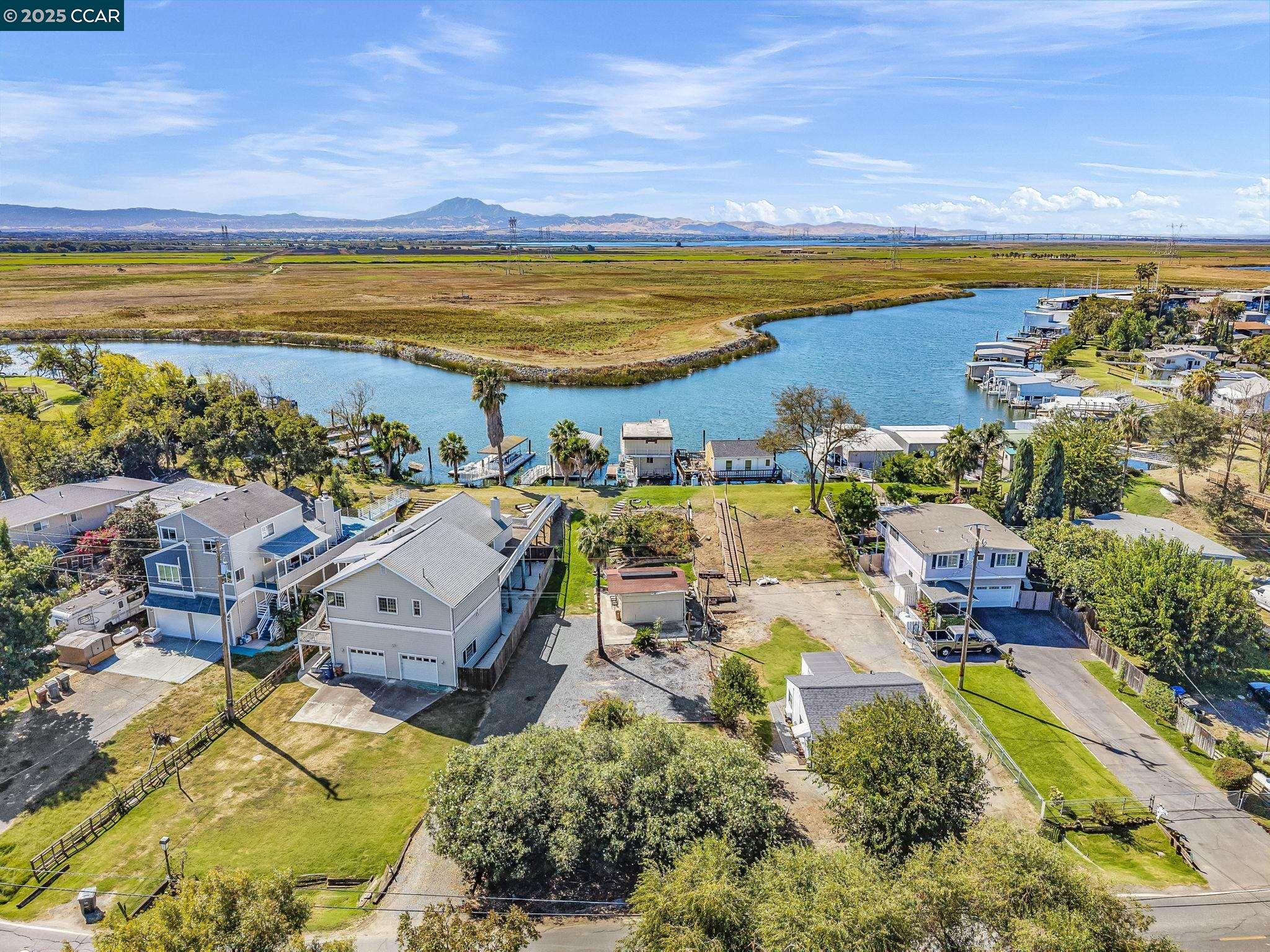 1818 Taylor Road Bethel Island, CA 94511 - Photo 59 of 59 an aerial view of residential building and ocean
