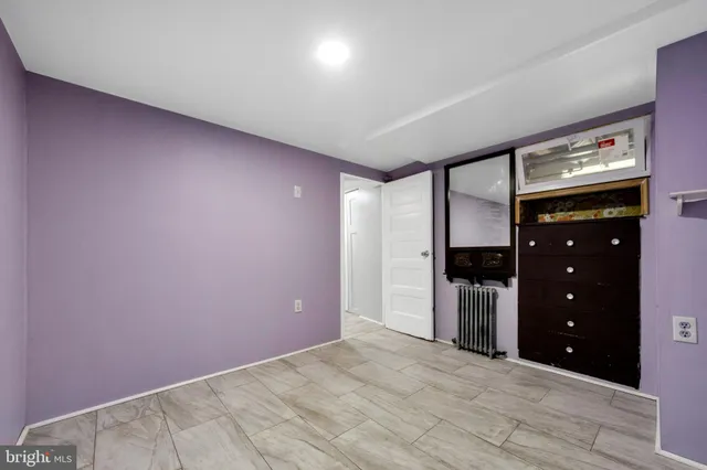a view of hallway with stairs