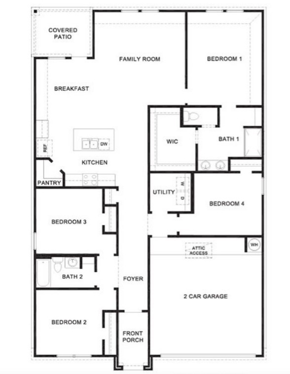 1122 Desert Willow Drive Rosharon, TX 77583 - Photo 32 of 32 Cali Floor Plan