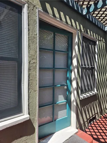 a view of outdoor space deck and kitchen