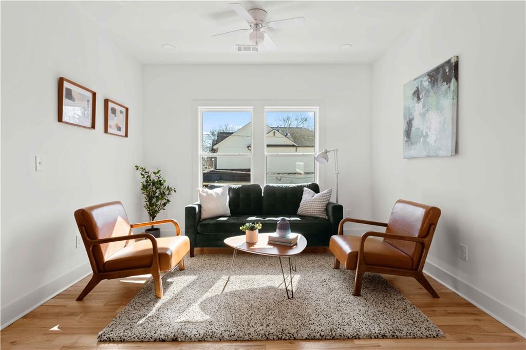 286 Sisson Avenue Northeast Atlanta, GA 30317 - Photo 26 of 56 a outdoor living room with furniture and a rug