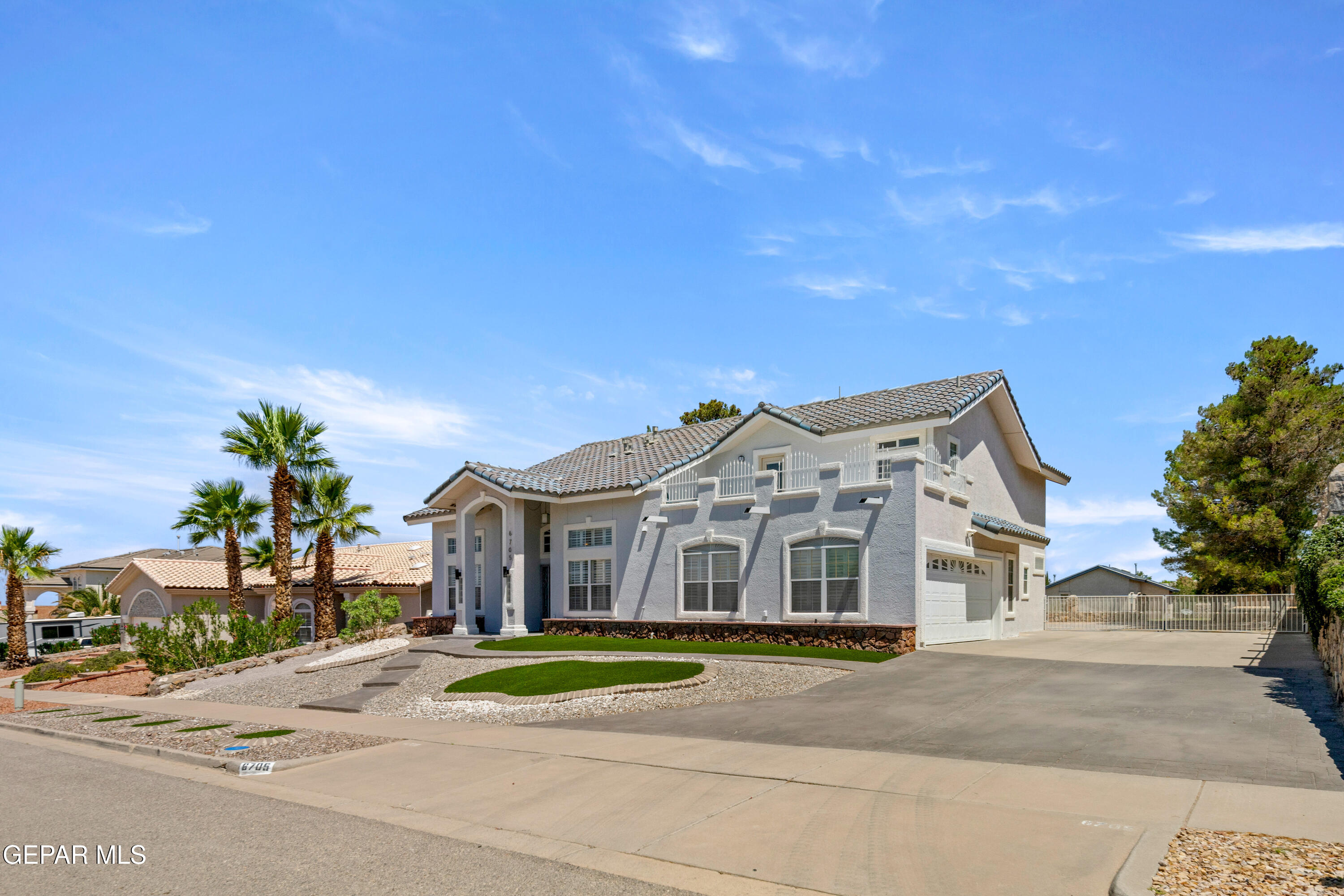 a view of a building with a street