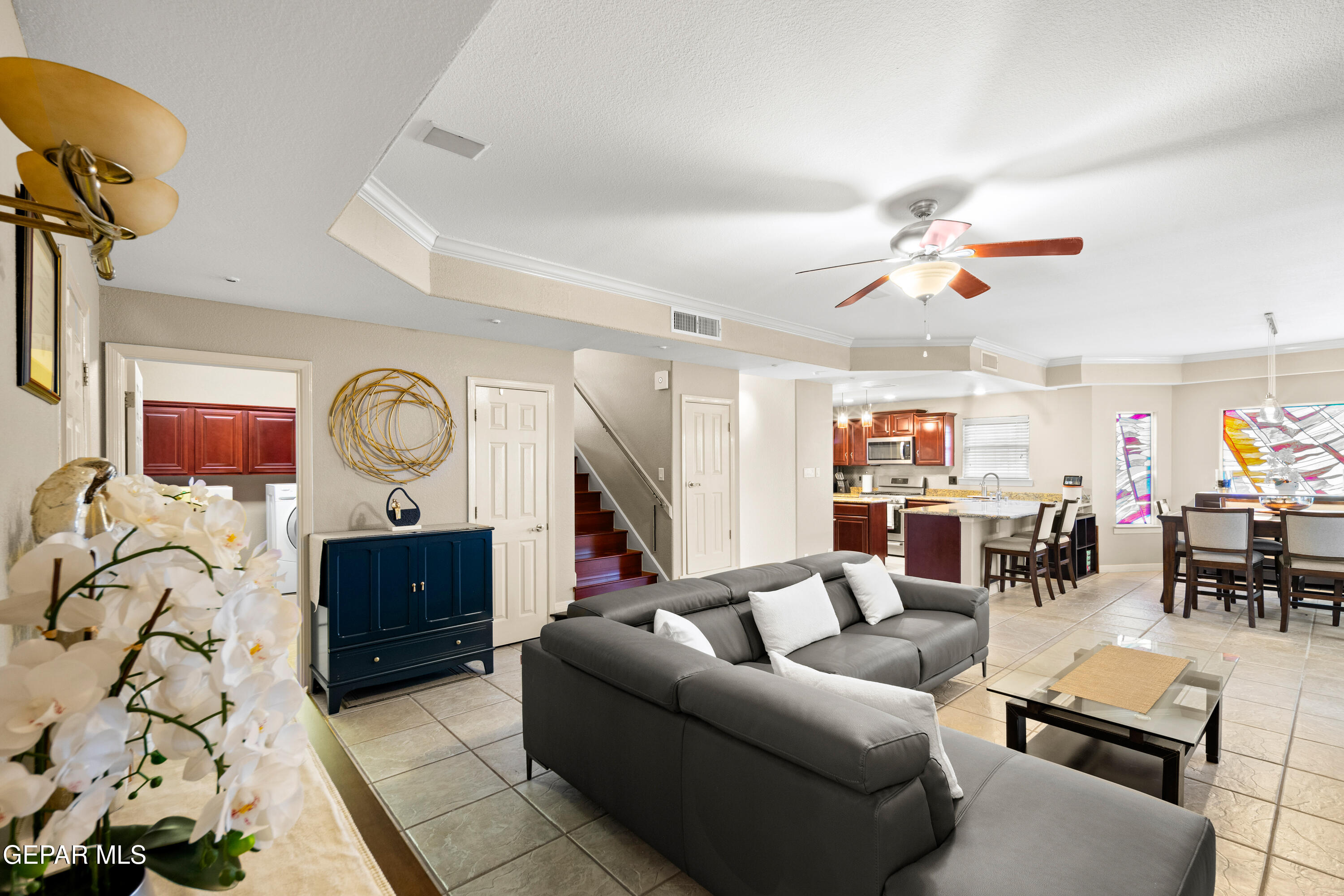 6705 Pearl Ridge Drive El Paso, TX 79912 - Photo 17 of 58 a living room with furniture kitchen view and a window