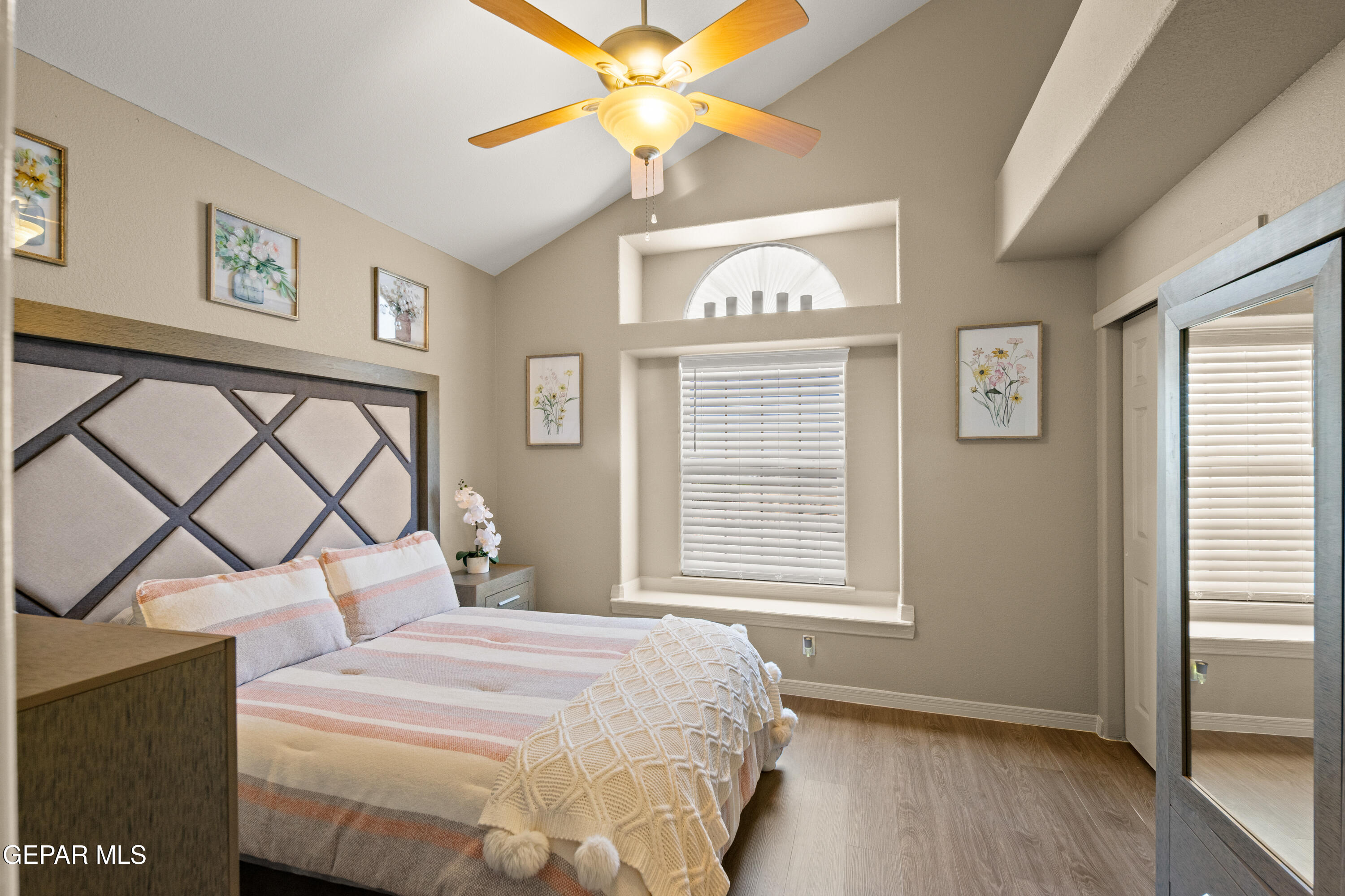 6705 Pearl Ridge Drive El Paso, TX 79912 - Photo 32 of 58 a bedroom with a bed and a window