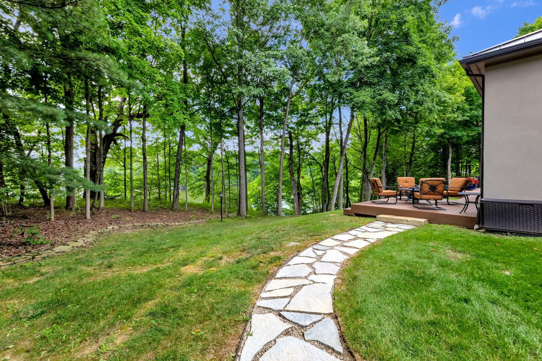 4972 Red Bank Road Galena, OH 43021 - Photo 71 of 123 Stone pathway to composite deck.