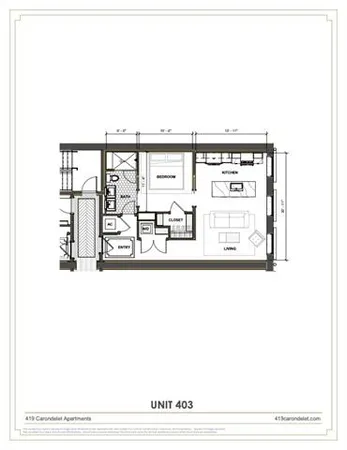 $2,500 | 419 Carondelet Street, Unit 403, New Orleans, LA 70139