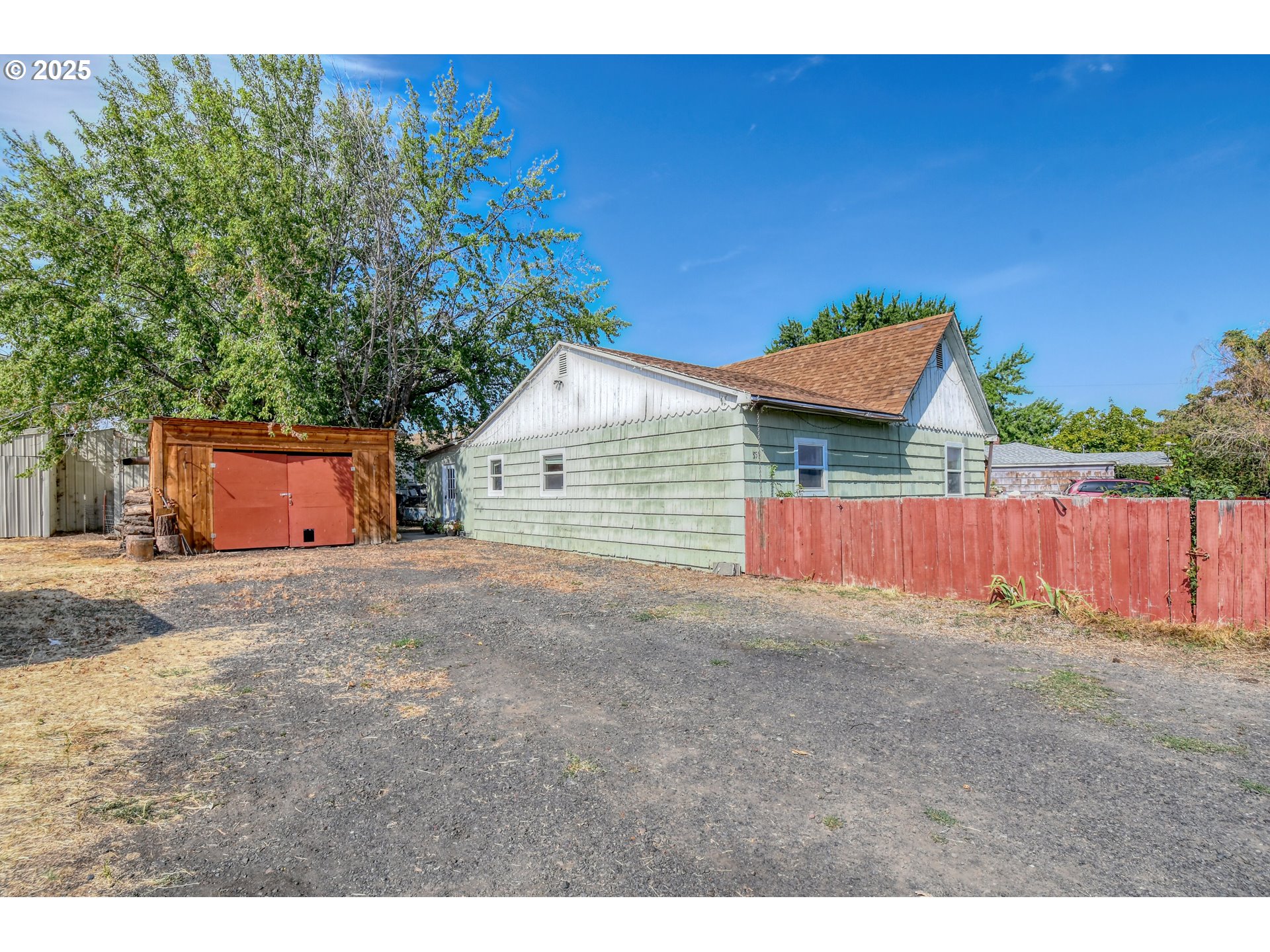 559 Southwest Cedar Street Pilot Rock, OR 97868 - Photo 11 of 42 a view of backyard and tree