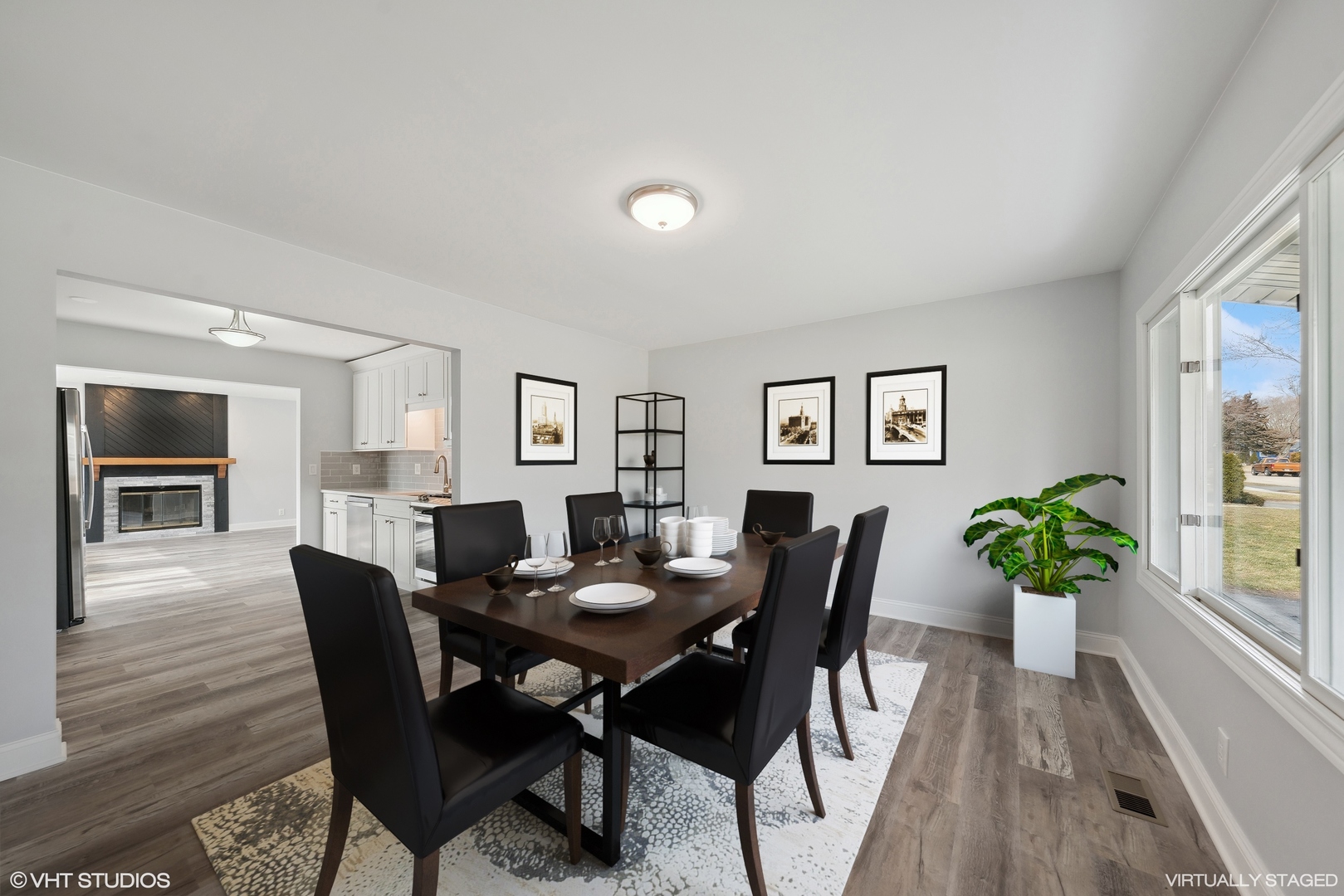 129 Springleaf Drive Bolingbrook, IL 60440 - Photo 4 of 14 a view of a dining room with furniture window and wooden floor