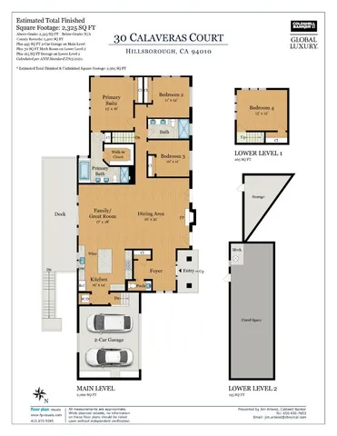 $3,995,000 | 30 Calaveras Court, Hillsborough, CA 94010