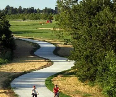 a view of swimming pool with a yard