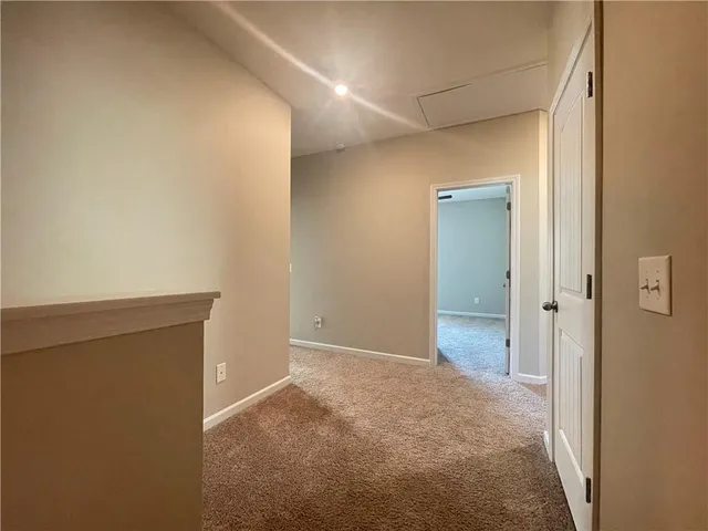 a view of an empty room