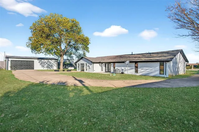 a view of house with swimming pool
