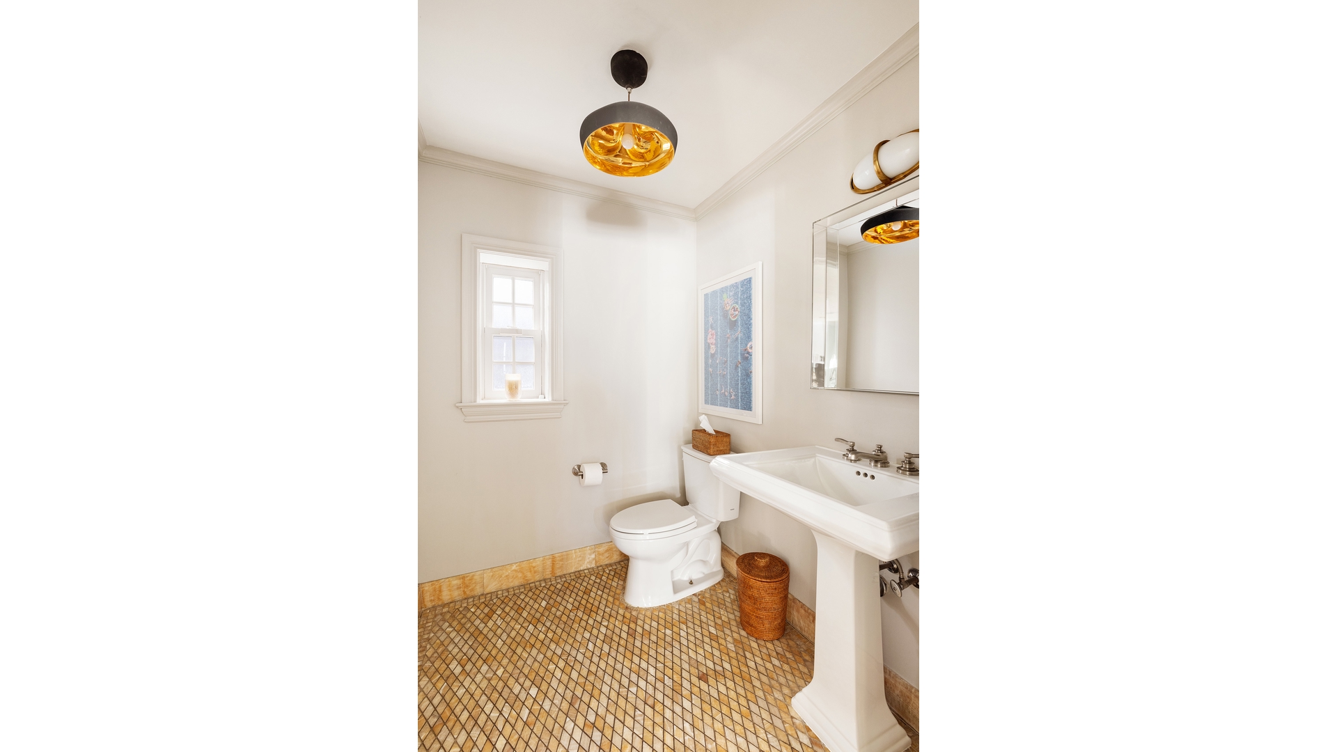 13 Commerce Street Manhattan, NY 10014 - Photo 10 of 13 a bathroom with a sink and a toilet