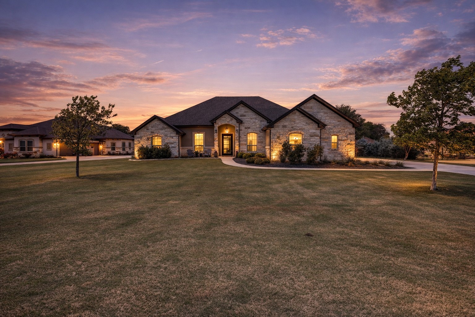 329 Independence Drive Georgetown, TX 78633 - Photo 33 of 34 a front view of a house with a yard