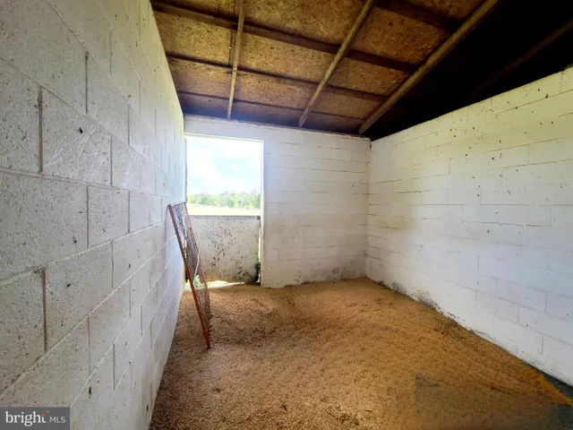 a view of backyard with green space