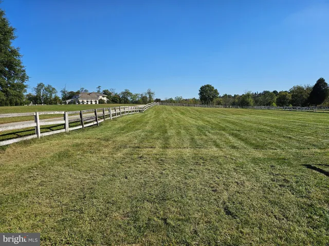 a view of a road with a yard