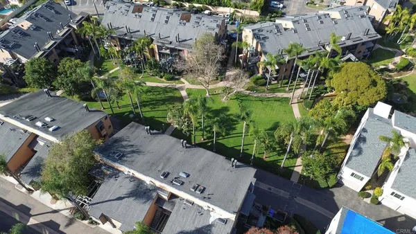 an aerial view of residential house with outdoor space