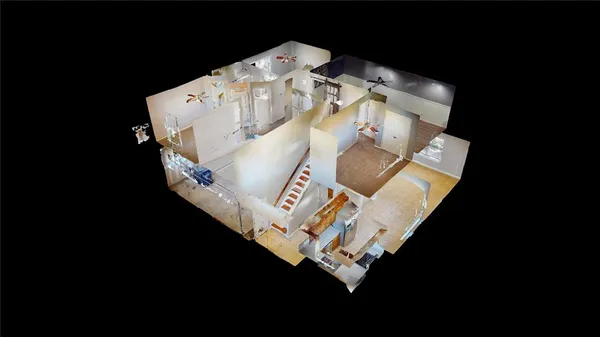 a view of water heater room with furniture